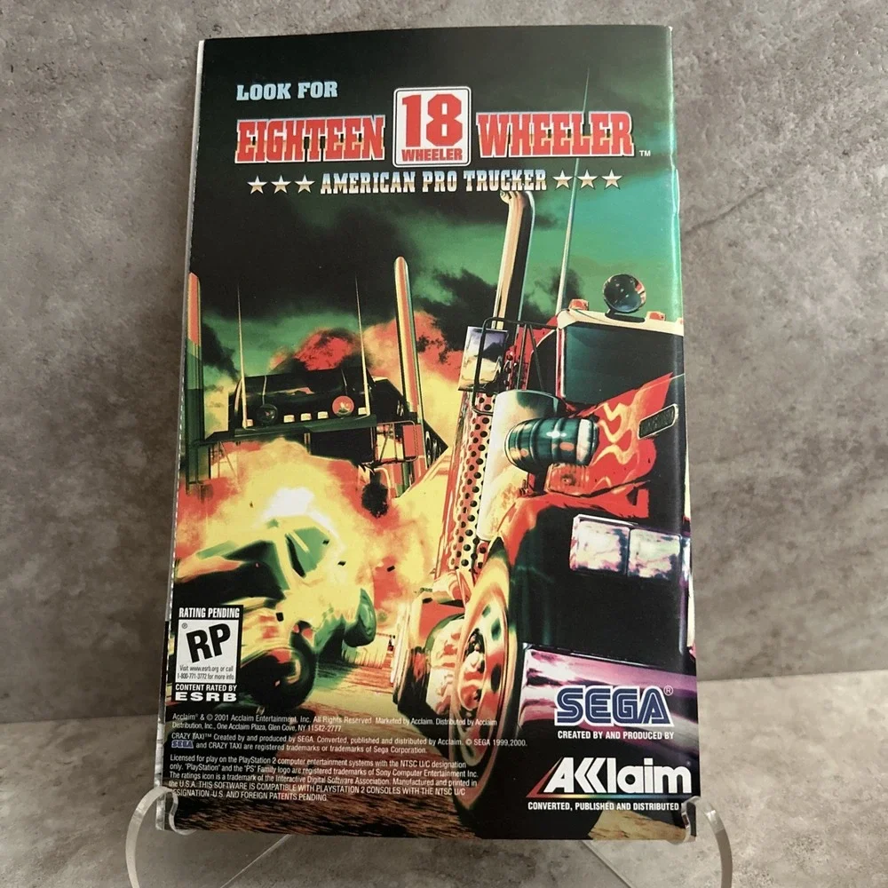 (Manual Only) Crazy Taxi - Sony Playstation 2 Tested Original